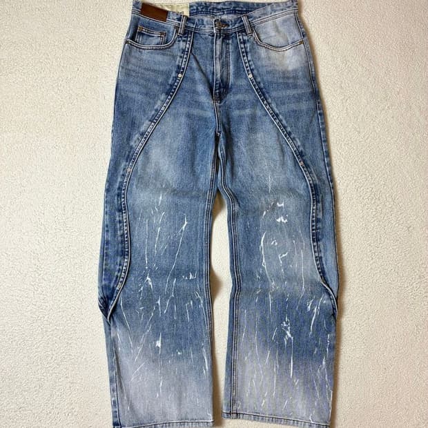 앤더슨벨 매튜 커브드 진 데님 팬츠 PN7358