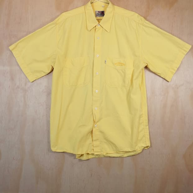  90s 리바이스 옐로우 더블 포켓 셔츠 Levi’s
