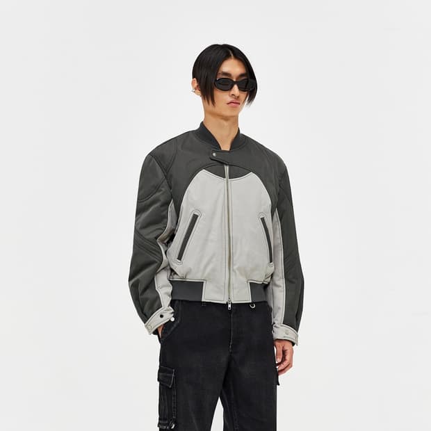 [46] 엘무드 볼링 보머 자켓 토프 차콜