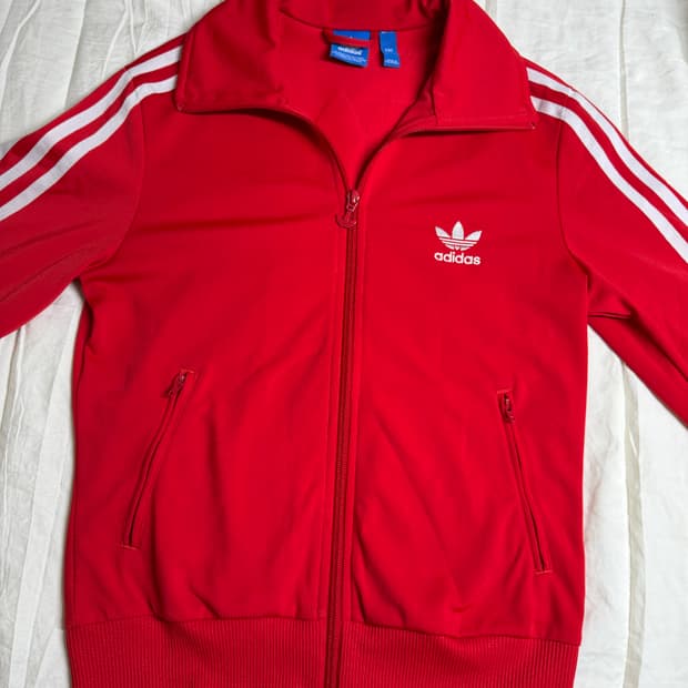 아디다스 파이어버드 불꽃 백로고 져지 레드 90 S