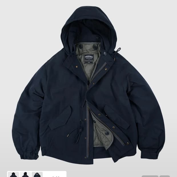 프리즘웍스 오스카 피쉬테일 야상 자켓 네이비 L