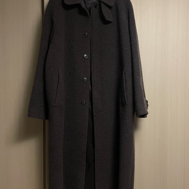 [S] mfpen 인스톨레이션 코트 브라운 퍼즈