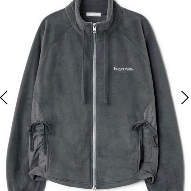 (구합니다) 허그유어스킨 드로우 스트링 플리스 집업