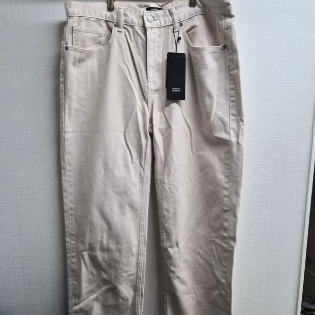 36) 무신사 스탠다드 스트레이트핏 데님 크림베이지 팝니다