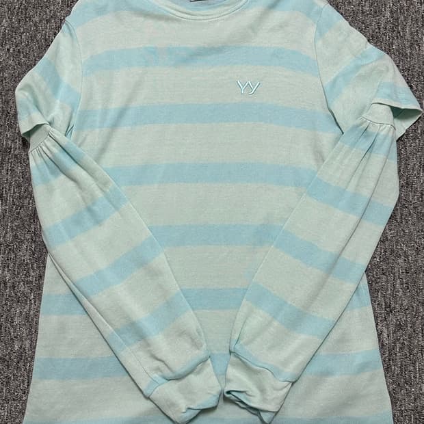 Open yy 오픈와이와이 LAYERED 레이어드 스트라이프 민트