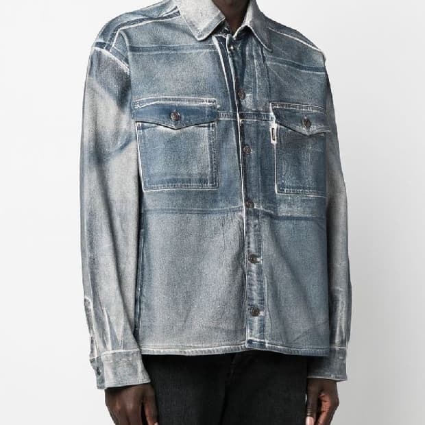 오토링거 오버사이즈 데님셔츠 xs