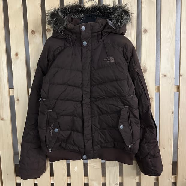 (M) 노스페이스 600 브라운 퍼 패딩 자켓