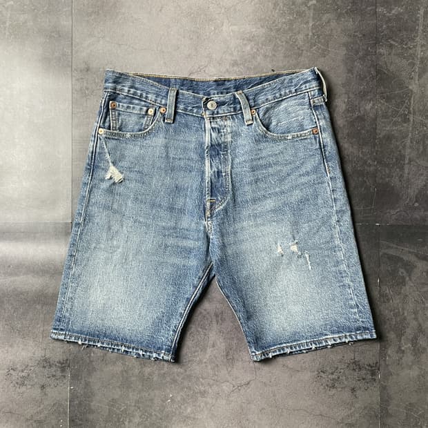 LEVI'S 리바이스501 빈티지 중청 데님 하프팬츠 A01167
