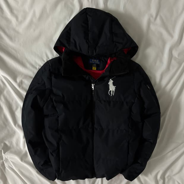 폴로 빅포니 패딩 블랙 S