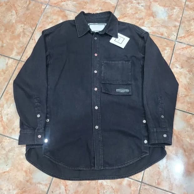 21SS 우영미 백로고 오버핏 데님셔츠