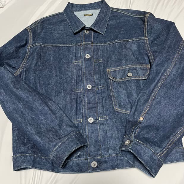 캐피탈 14온즈 데님 1ST 원 워시 자켓 인디고