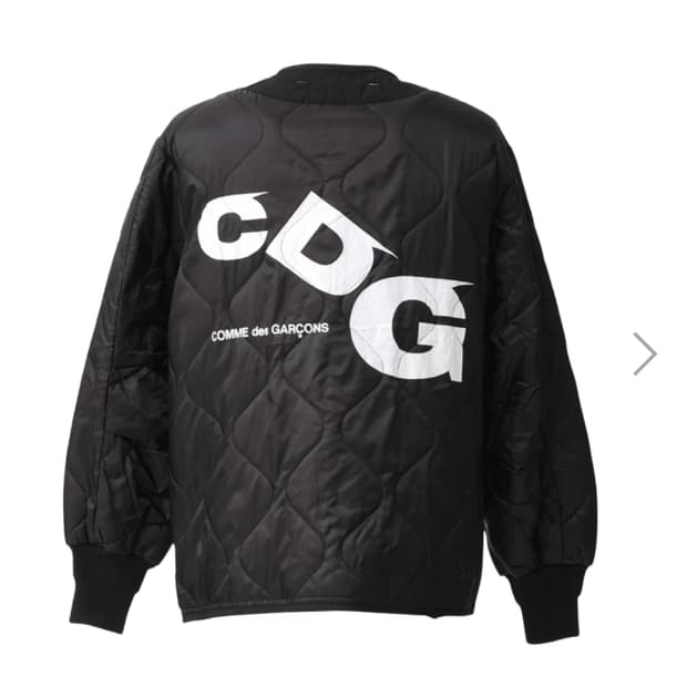 [새상품/XL] 꼼데가르송 CDG 알파인더스트리 라이너 깔깔이 자켓 블랙