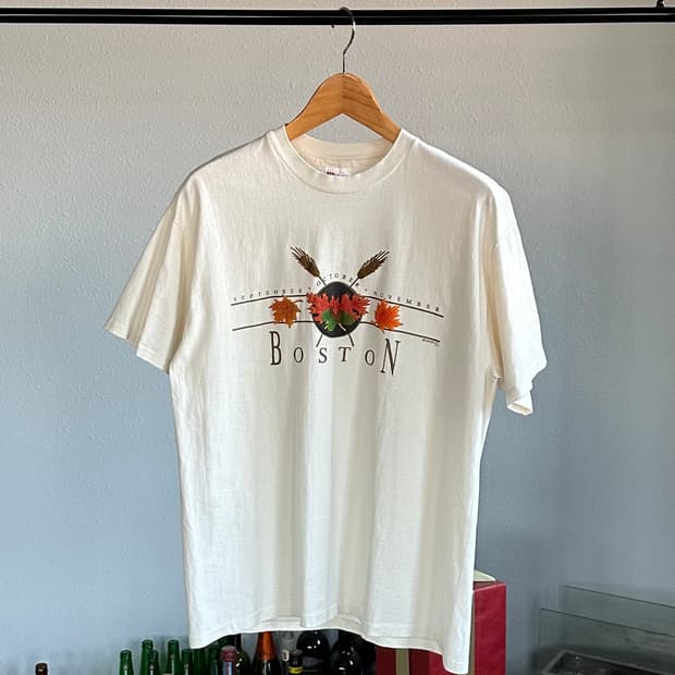 [L]헤인즈 Hanes USA 보스턴 반팔 티셔츠