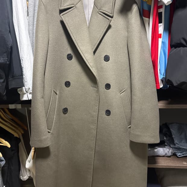 마마가리 남자 더블 코트 48 울캐시미어