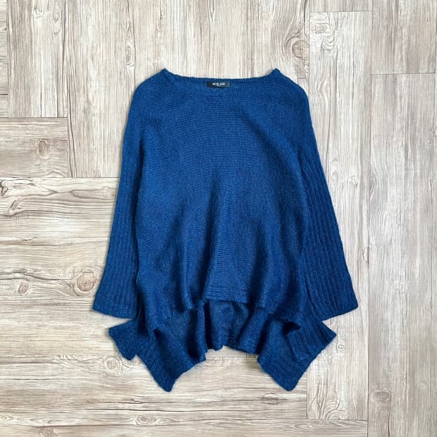 MICHEL KLEIN 시스루 드레스 스웨터 