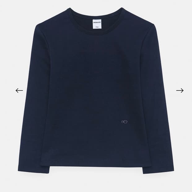 (새 상품) 엔조블루스 베이직 3/4 슬리브 셔츠 네이비 Navy