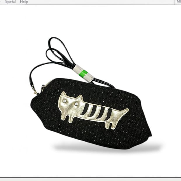 츠모리치사토 실버 캣 크로스백