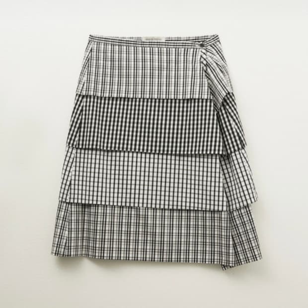 피브스피브스 체크 스커트