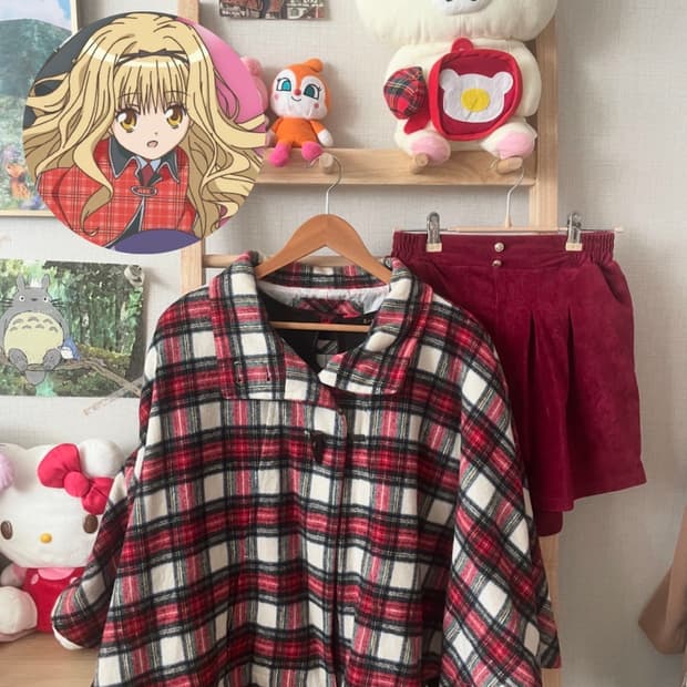 모리걸 빈티지 캐캐체 케이프 set 🖤♥️🎀