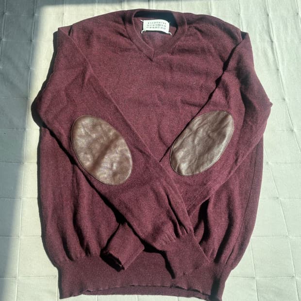 마르지엘라 버건디 니트 M