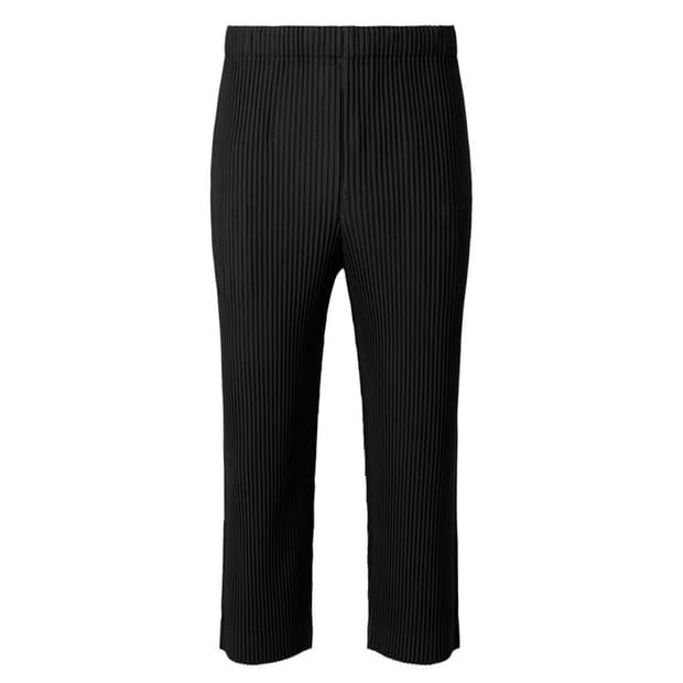 옴므플리세 베이직 팬츠 블랙 3사이즈