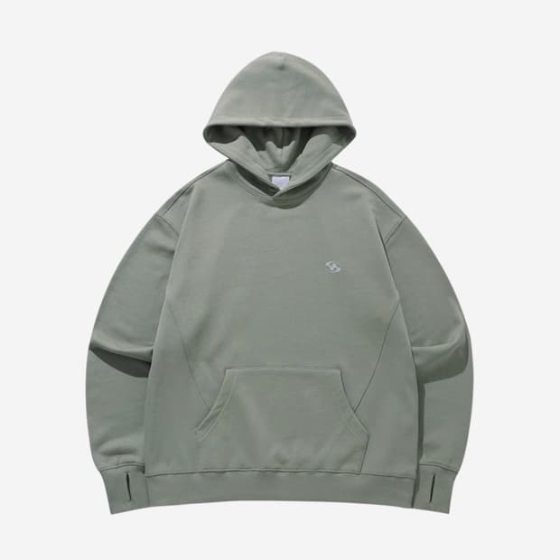산산기어 Logo Hoodie Light Green -23FW