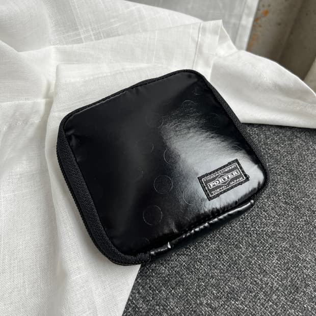 Porter 포터 도트 지갑 블랙