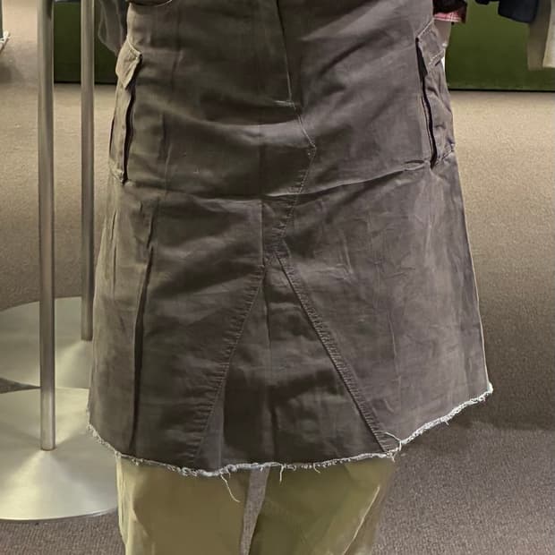 M)Japanese vintage 브라운 카키 카고 스커트