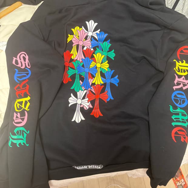 백화점택) 크롬하츠 멀티컬러 후드집업 xl