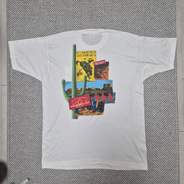 90s 빈티지 Marlboro 싱글스티치 티셔츠 (XL)