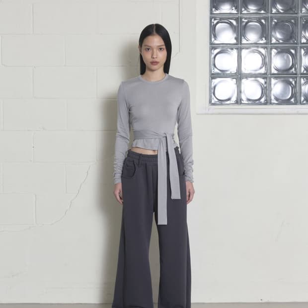 오데스 벨트 루프 스웻 팬츠 - 차콜