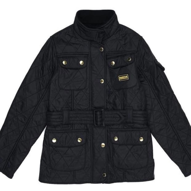 Barbour 인터내셔널 걸즈 폴라 퀼팅 자켓
