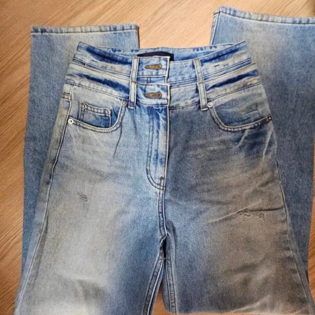 준지 더티 데님 팬츠