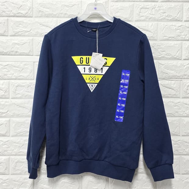 택포) 게스 GUESS 1981 네이비 맨투맨 150 새상품