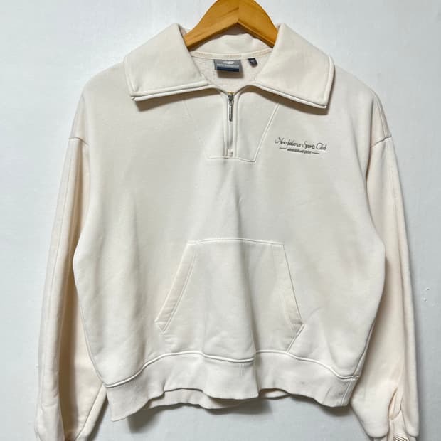 55-66 뉴발란스 반집업 루즈핏 맨투맨 정품