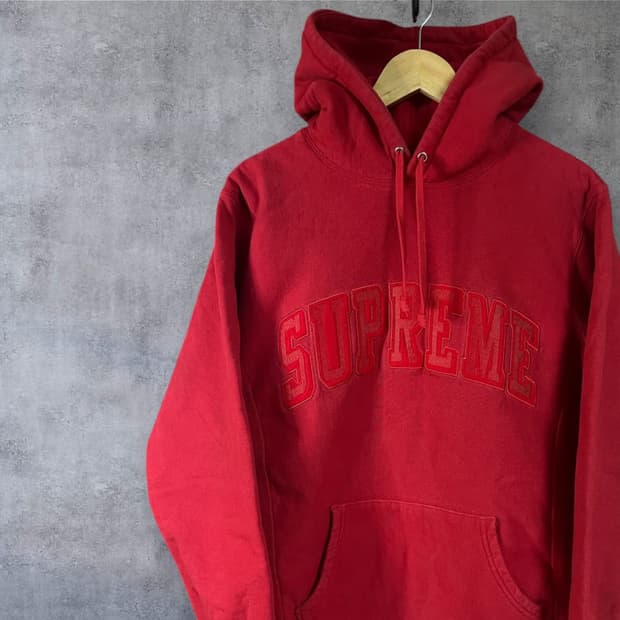 슈프림 아치로고 후드