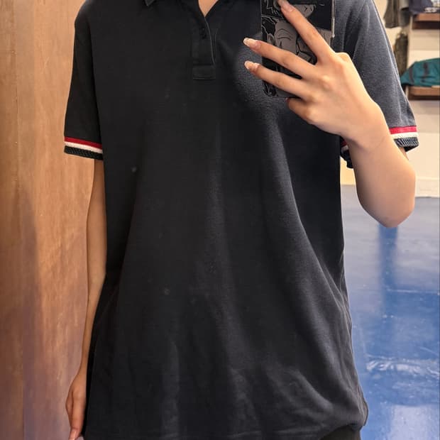 2000s Moncler 몽클레르 감미블루 반팔티