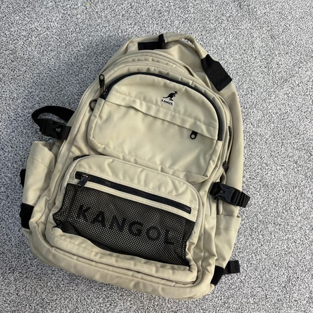 캉골 베이지 백팩 대학생가방 0406J
