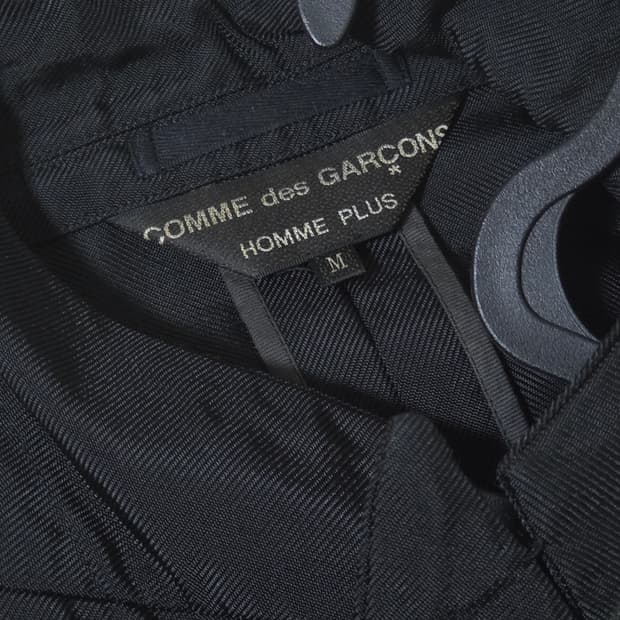 Comme des garcons homme plus 사선 지퍼 자켓