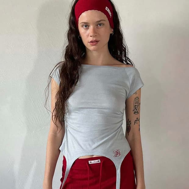 스컬프터 Garter Belt Tee 베이비블루