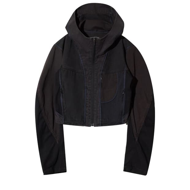 Hyeinseo patchwork crop jacket 