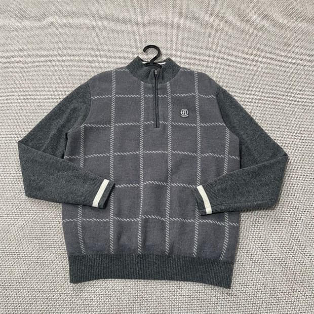 레노마 골프 반집업 방풍 니트 6584