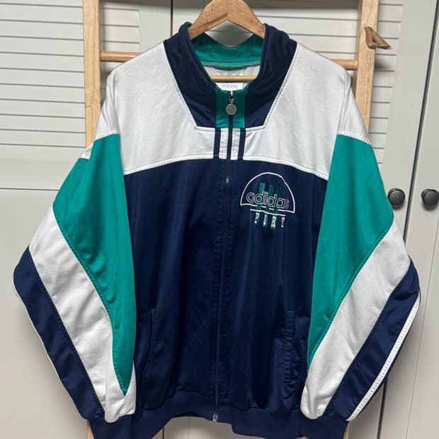 XXL 대장 아디다스 삼선 빅로고 90s 트레이닝 져지 자켓