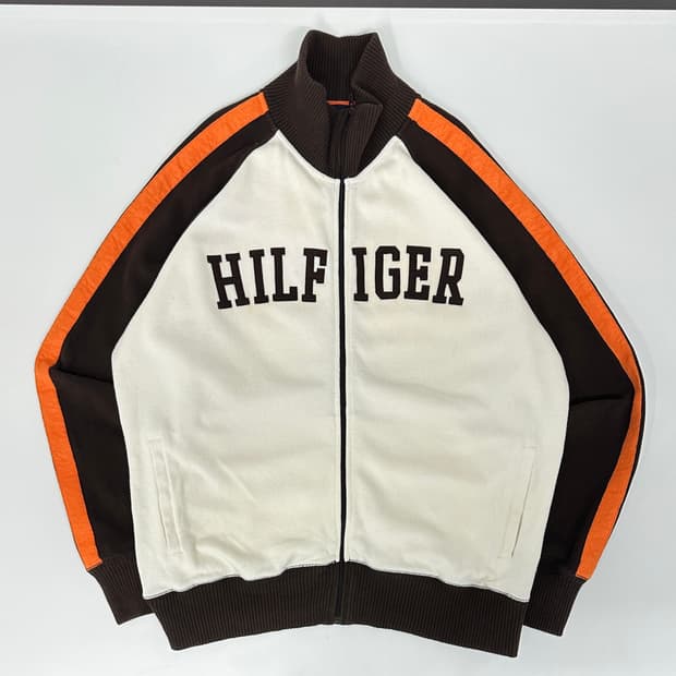 타미 힐피거 재팬 하이넥 져지 니트집업 (XL)