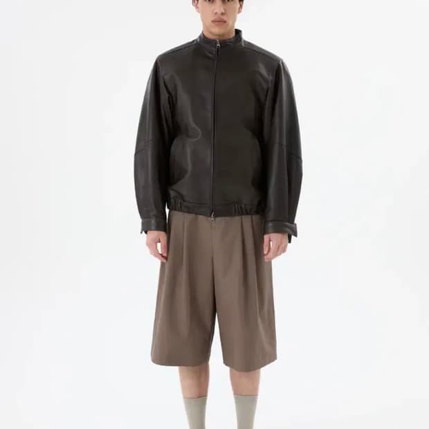 아모멘토 램스킨 레더 자켓 M