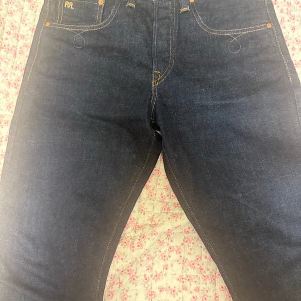 RRL 슬림부츠컷 셀비지 데님 32x30