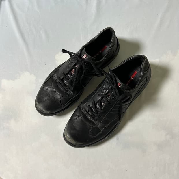 Prada sports lace up derby shoes