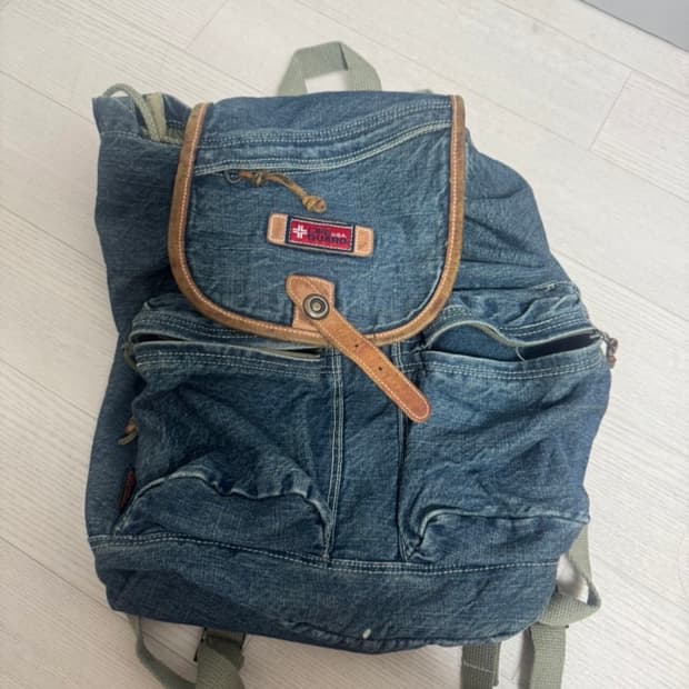 데님 빈티지 가방 백팩