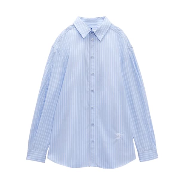 자라 X 아더에러 스트라이프 포폴린 셔츠