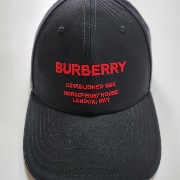 버버리 야구모자 검정 정품